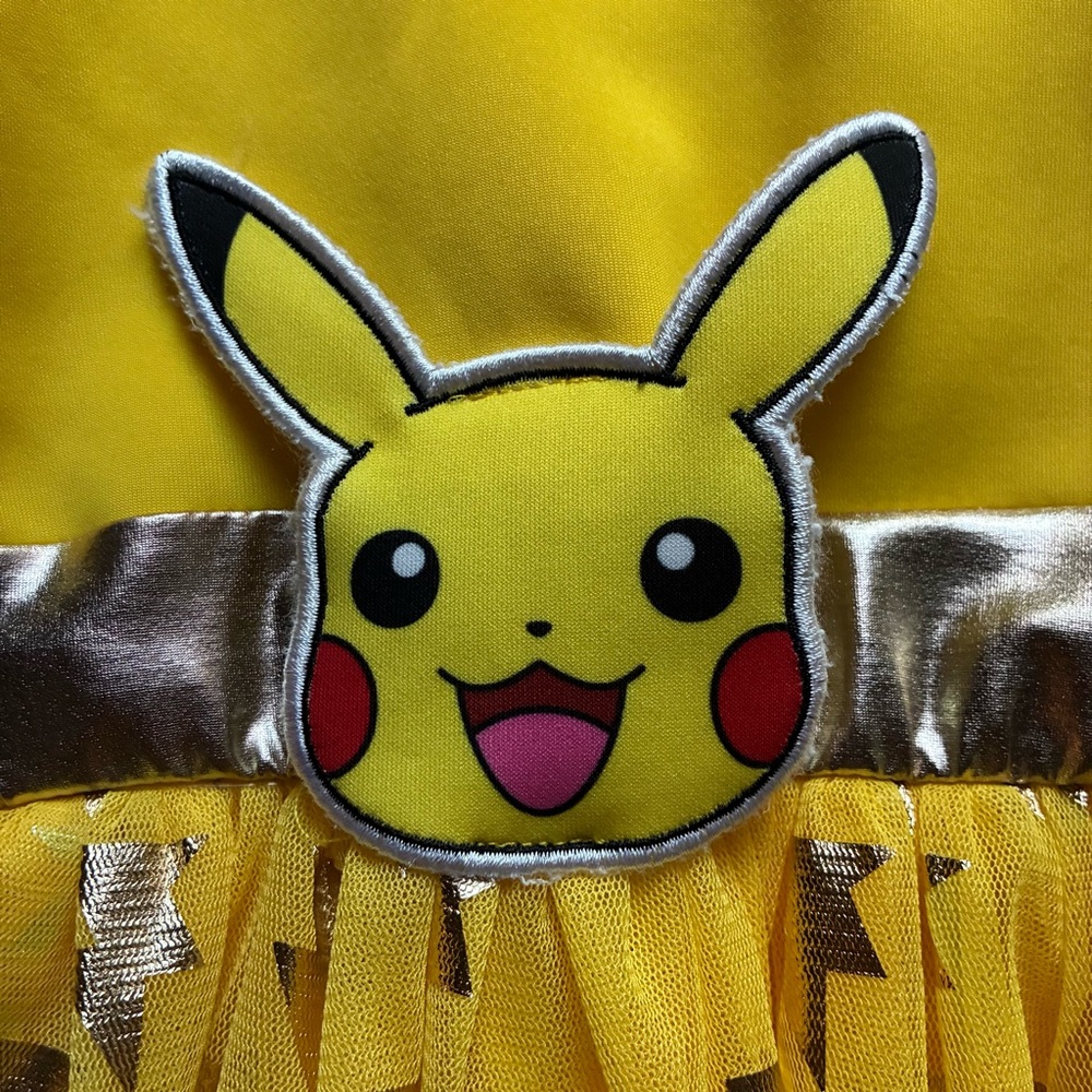 NEW Girls' Pokemon Pikachu Cosplay Tutu Dress - Picture 5 of 6